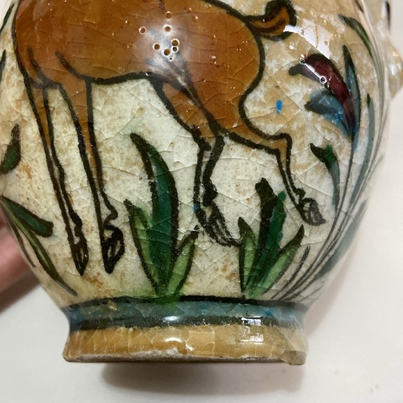 Vintage Collectible Hand Made Hand Painted Pottery Jug - Picture 15 of 17
